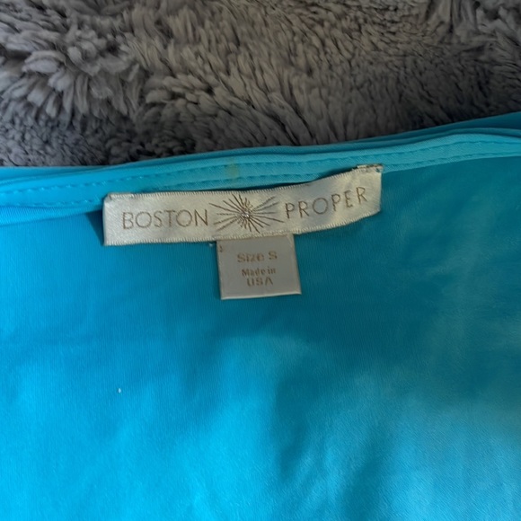 Boston Proper Blue Top Size S - Picture 3 of 3